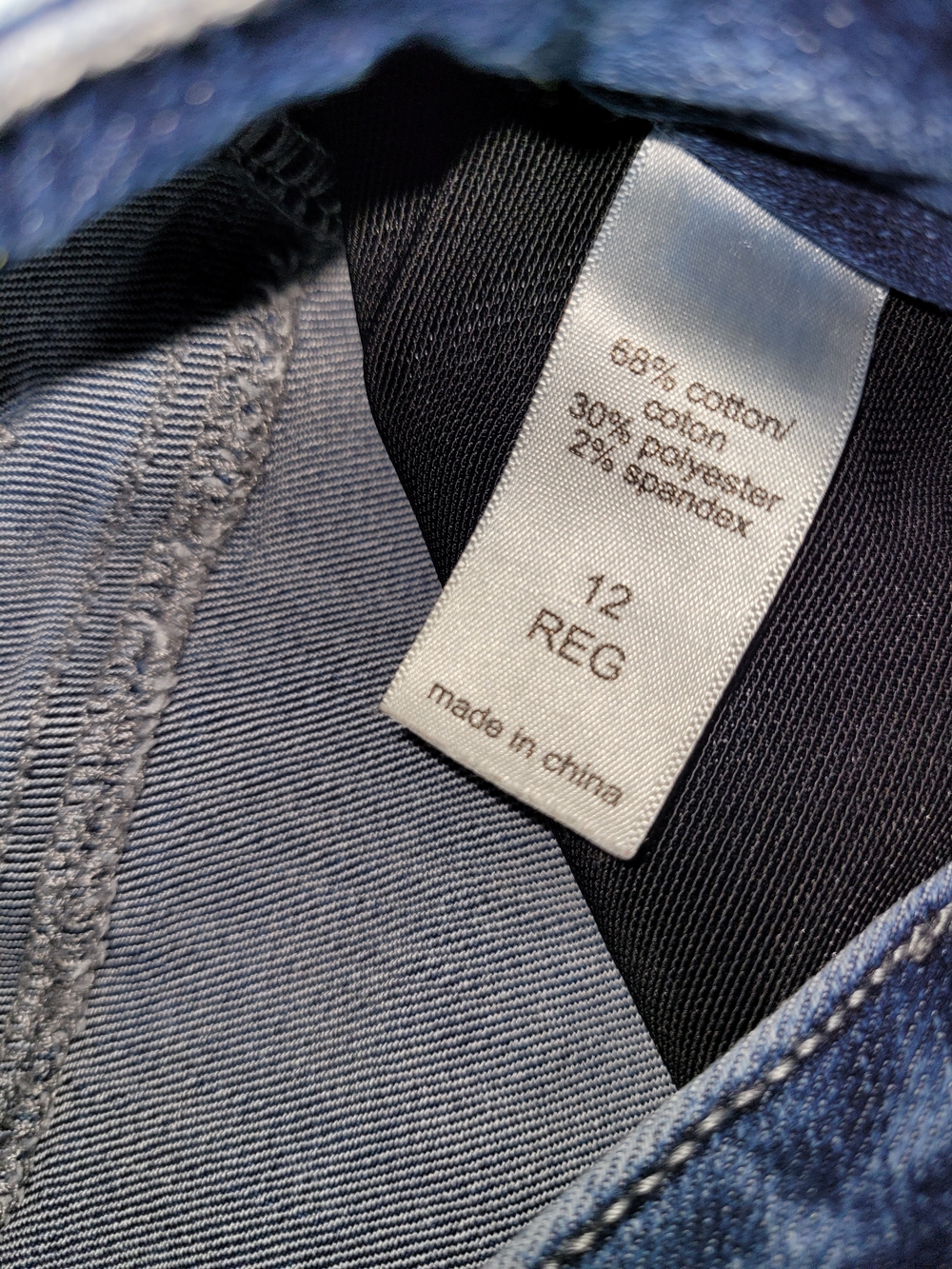 Maurices Mid Blue Bootcut Jeans with Faded Detail - Picture 4 of 4